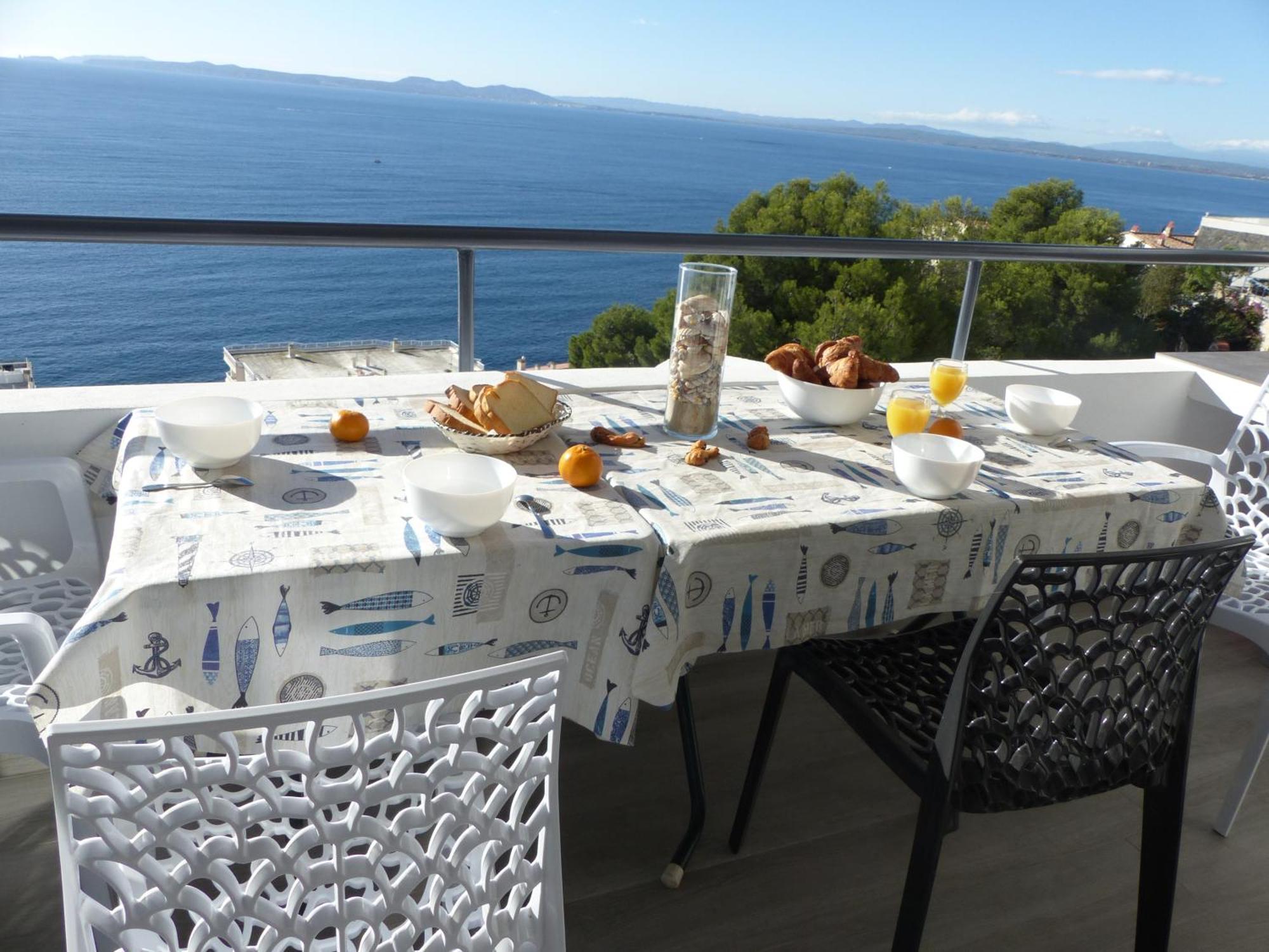 Appartement Vues Mer Proche Plage Roses Exterior foto